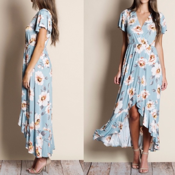 🌸New! Floral High Low Dress🌸💫 - Picture 2 of 2